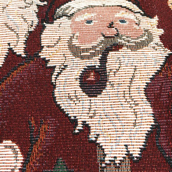 Vintage Santa Faces tapestry fabric 2 yards 
Christmas projects or gifts. - Picture 3 of 13
